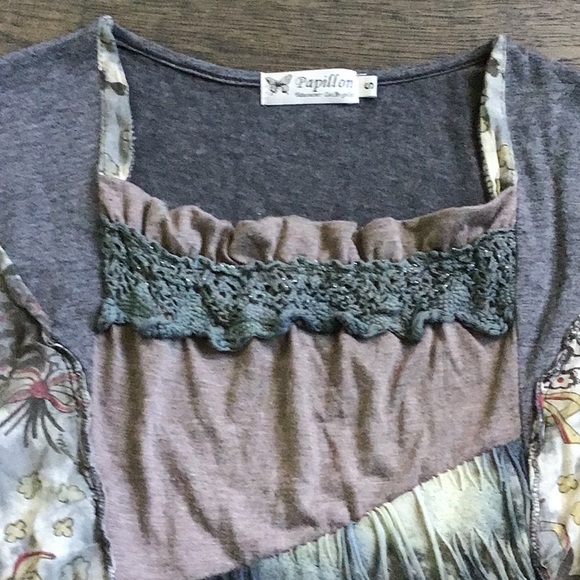 💥PAPILLON VANCOUVER LOS ANGELES💥 Unique Vintage Top! New Condition. Size Sm. - Picture 8 of 16